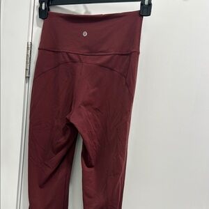 Lululemon Burgundy Leggings